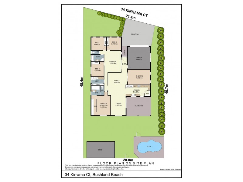 34 Kirrama Court, Bushland Beach QLD 4818 Floorplan