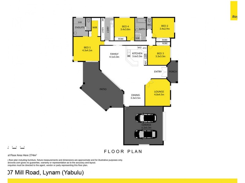 807 Mill Road, Lynam QLD 4818 Floorplan