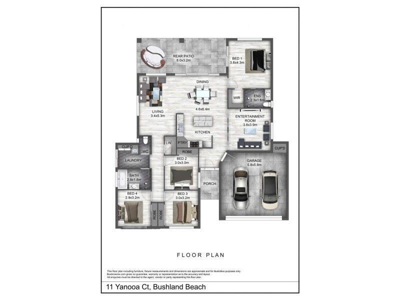 11 Yanooa Court, Bushland Beach QLD 4818 Floorplan