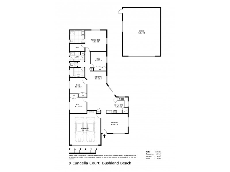 9 Eungella Court, Bushland Beach QLD 4818 Floorplan