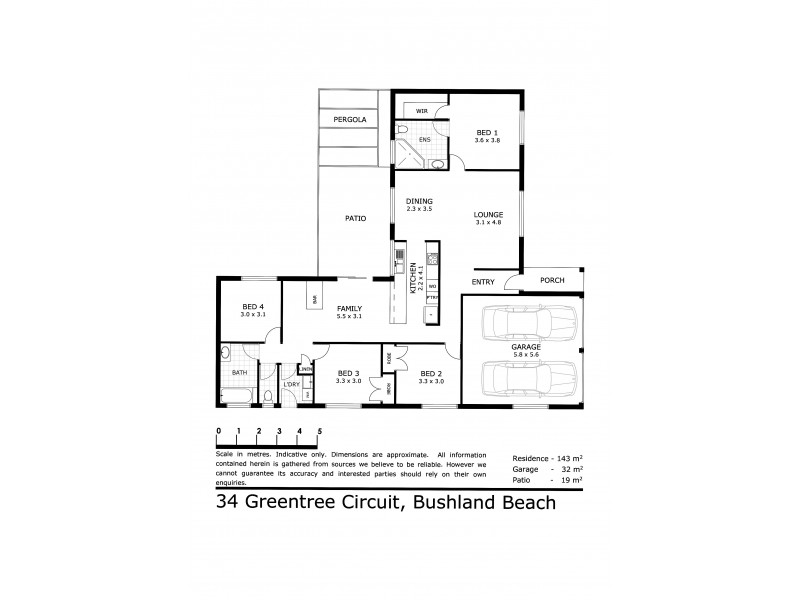 34 Greentree Cct, Bushland Beach QLD 4818 Floorplan