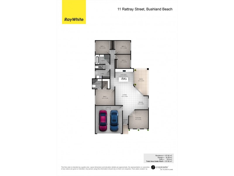 11 Rattray Street, Bushland Beach QLD 4818 Floorplan