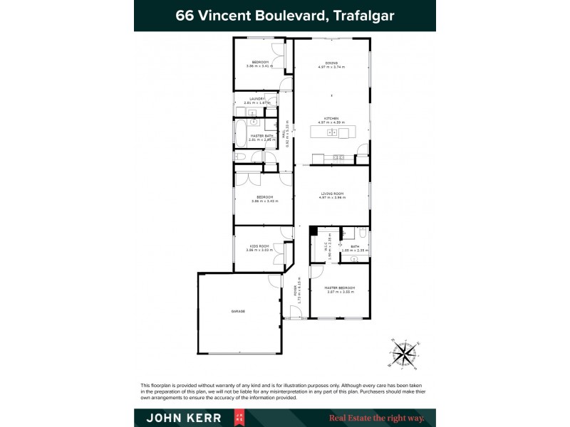 66 Vincent Boulevard, Trafalgar VIC 3824 Floorplan