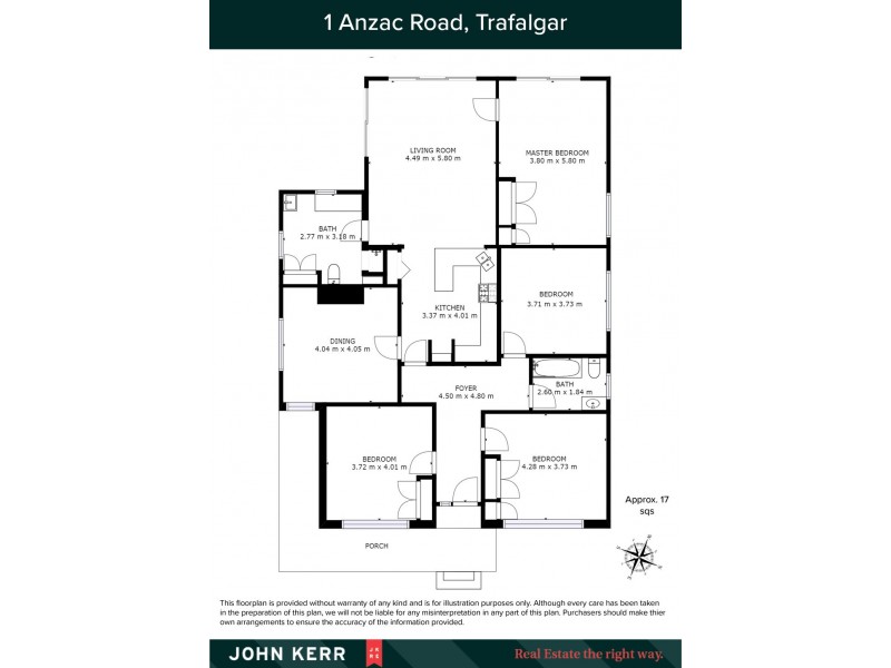 1 Anzac Road, Trafalgar VIC 3824 Floorplan