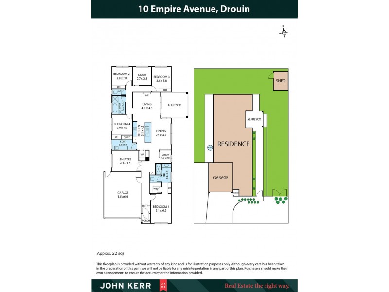 10 Empire Ave, Drouin VIC 3818 Floorplan
