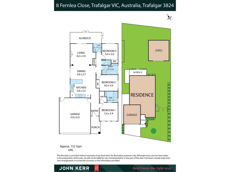 8 Fernlea Close, Trafalgar VIC 3824 Floorplan