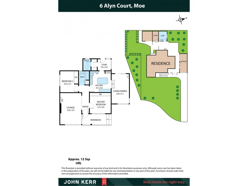6 Alyn Court, Moe VIC 3825 Floorplan