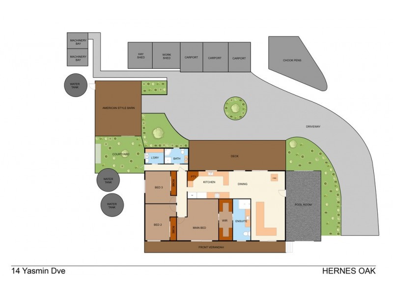 14 Yasmin Drive, Hernes Oak VIC 3825 Floorplan