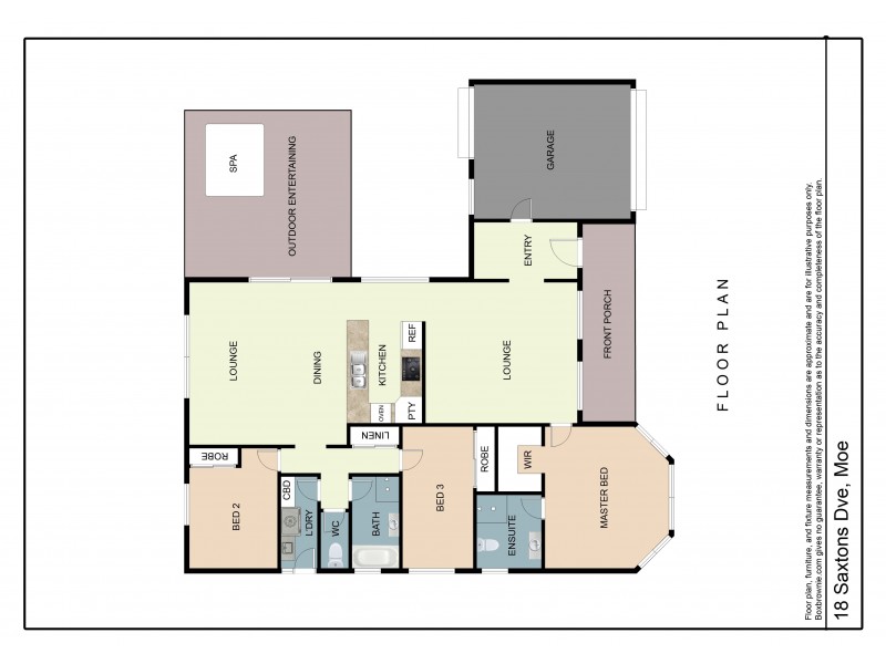 18 Saxtons Drive, Moe VIC 3825 Floorplan
