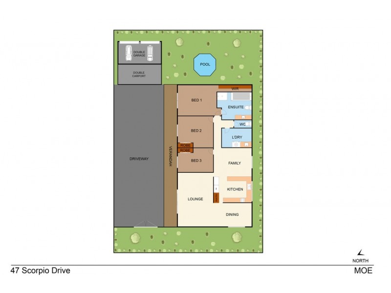 47 Scorpio Drive, Moe VIC 3825 Floorplan