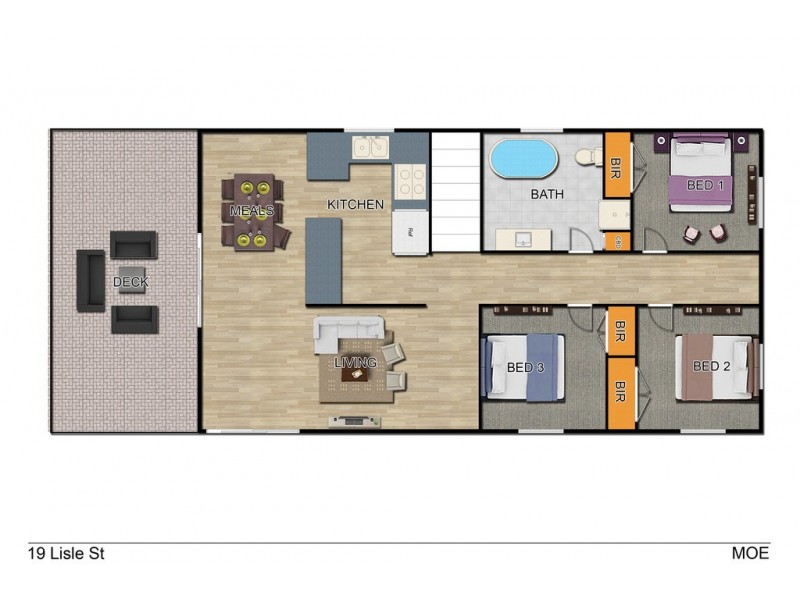 19 Lisle Street, Moe VIC 3825 Floorplan