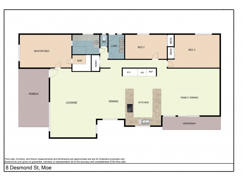 8 Desmond Street, Moe VIC 3825 Floorplan