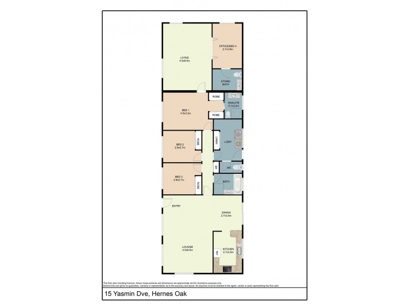 15 Yasmin Drive, Hernes Oak VIC 3825 Floorplan