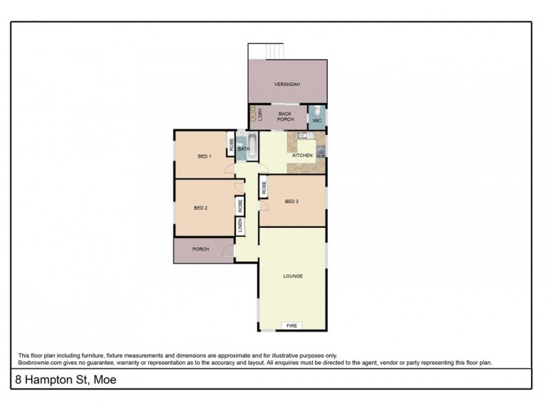 8 Hampton Street, Moe VIC 3825 Floorplan