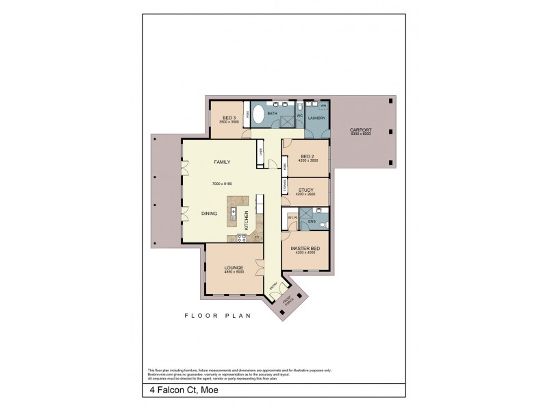 4 Falcon Court, Moe VIC 3825 Floorplan