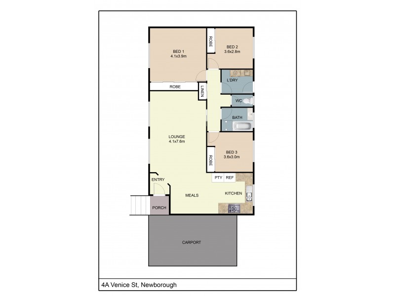 4A Venice Street, Newborough VIC 3825 Floorplan