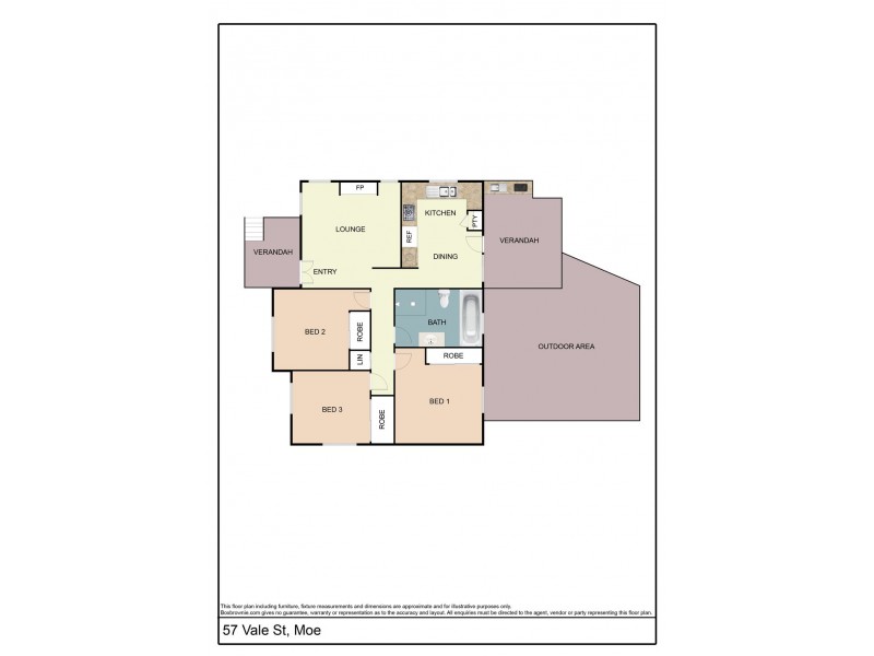 57 Vale Street, Moe VIC 3825 Floorplan