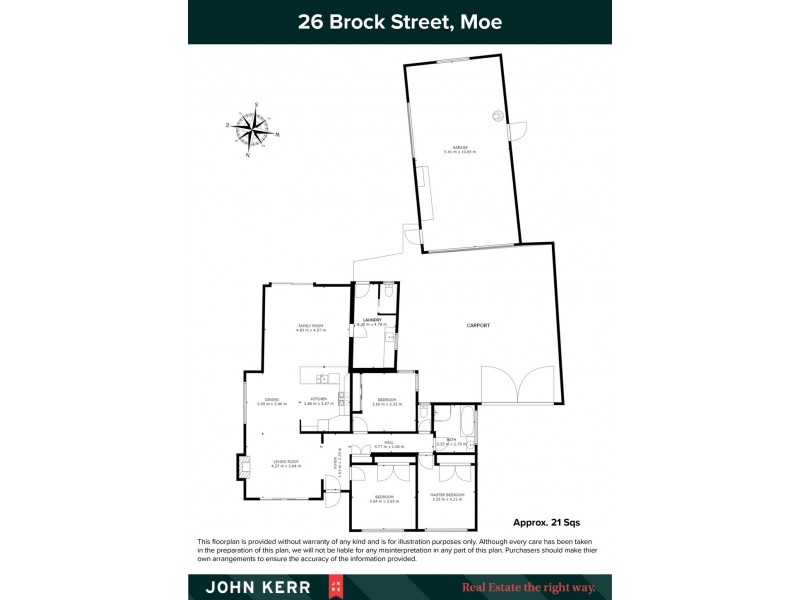 26 Brock Street, Moe VIC 3825 Floorplan