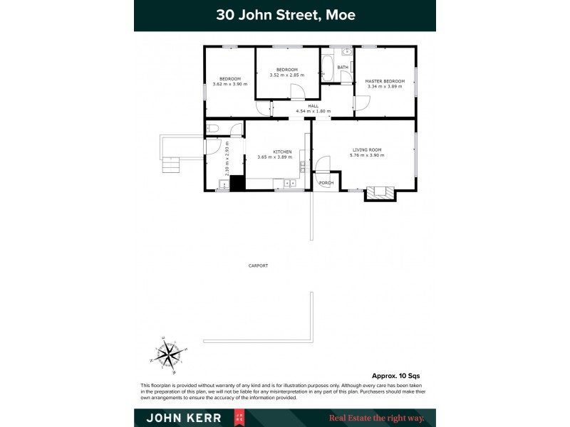 30 John Street, Moe VIC 3825 Floorplan