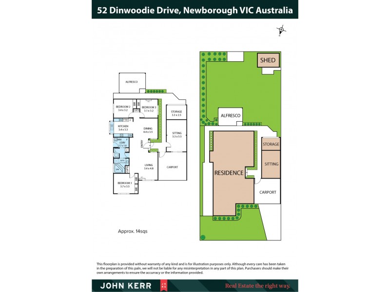 52 Dinwoodie Drive, Newborough VIC 3825 Floorplan