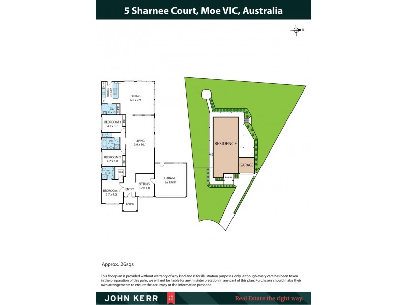 5 Sharnee Court, Moe VIC 3825 Floorplan