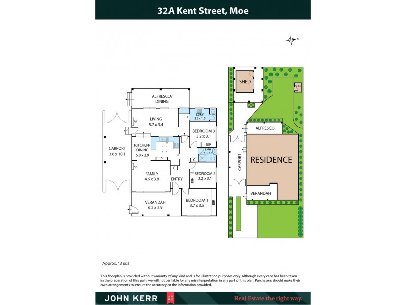 32A Kent Street, Moe VIC 3825 Floorplan
