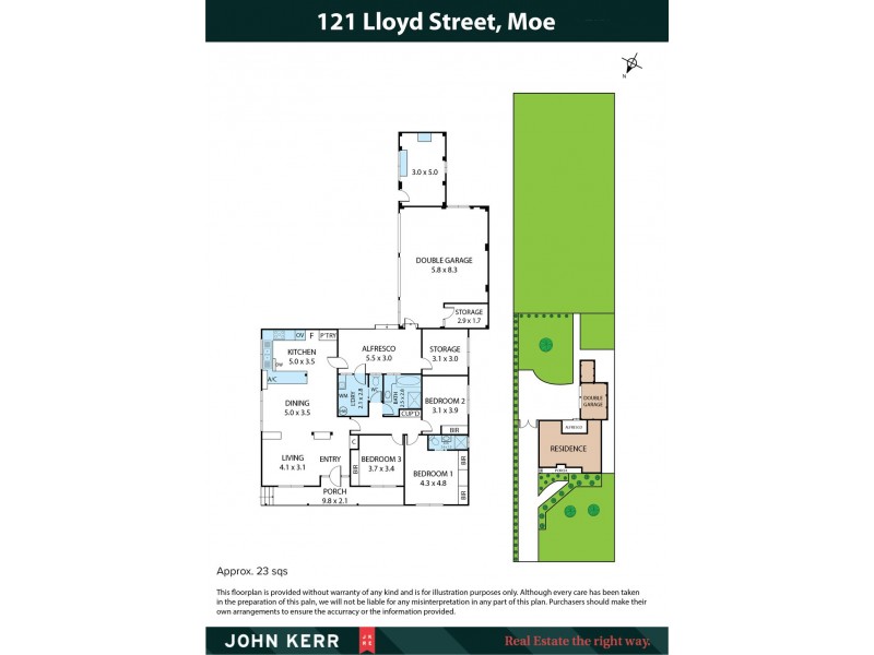 121 Lloyd Street, Moe VIC 3825 Floorplan