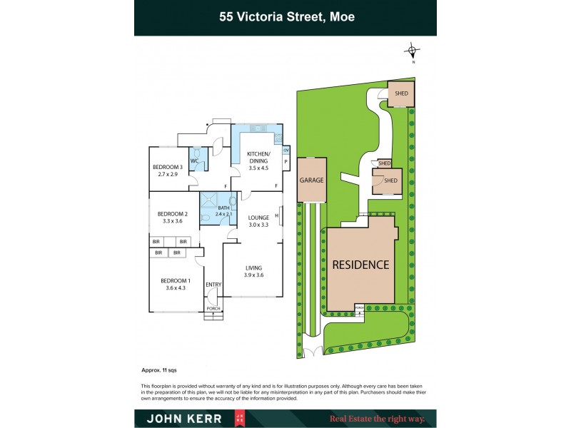 55 Victoria Street, Moe VIC 3825 Floorplan