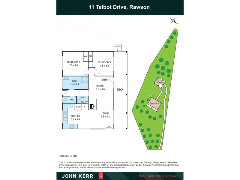 11 Talbot Drive, Rawson VIC 3825 Floorplan