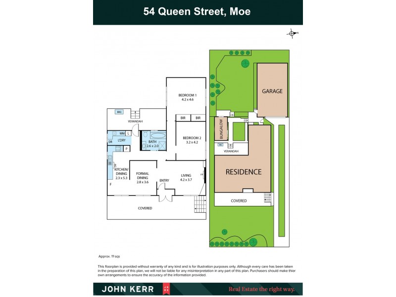 54 Queen Street, Moe VIC 3825 Floorplan