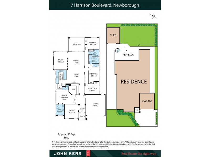 7 Harrison Boulevard, Newborough VIC 3825 Floorplan