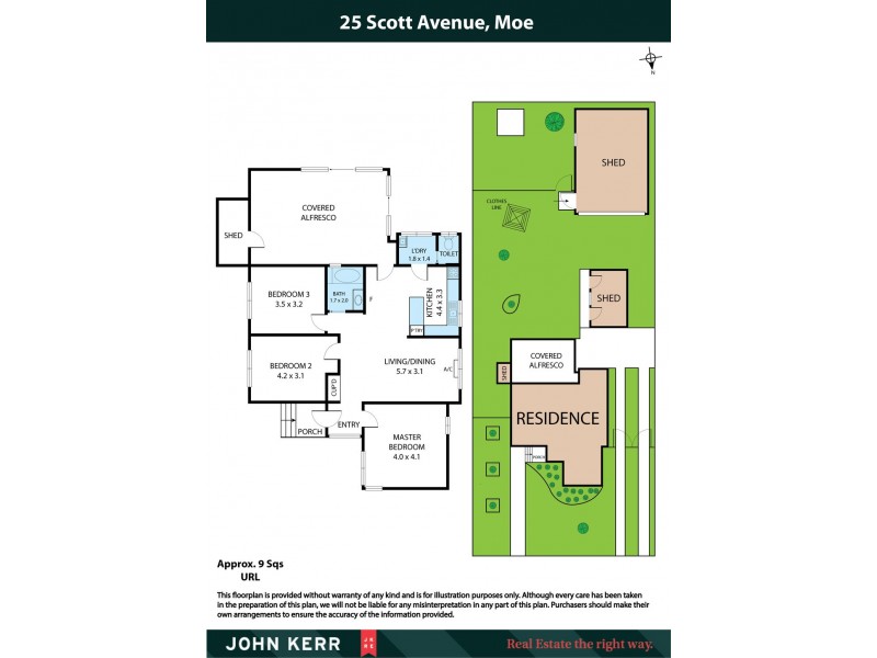25 Scott Avenue, Moe VIC 3825 Floorplan