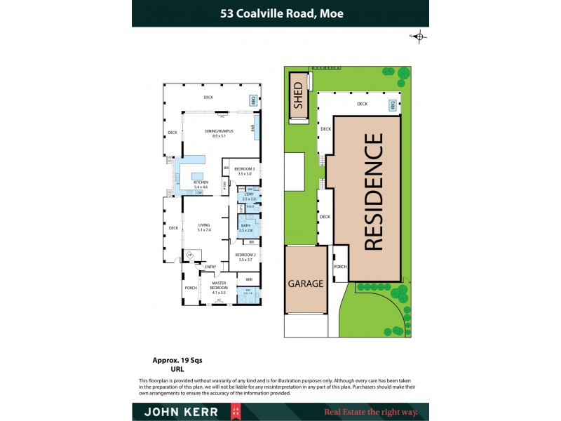 53 Coalville Road, Moe VIC 3825 Floorplan