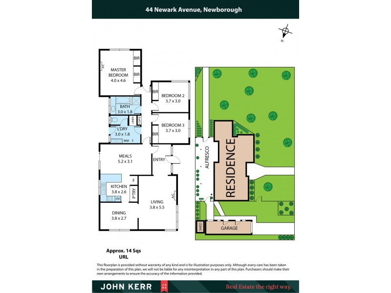 44 Newark Avenue, Newborough VIC 3825 Floorplan