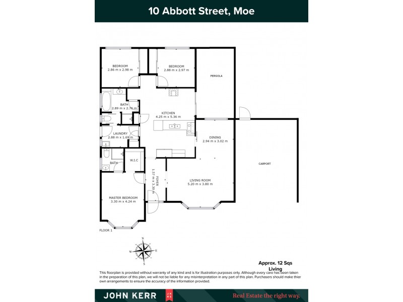 10 Abbott Street, Moe VIC 3825 Floorplan