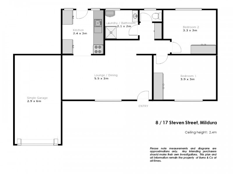 8/17 Steven Street, Mildura VIC 3500 Floorplan