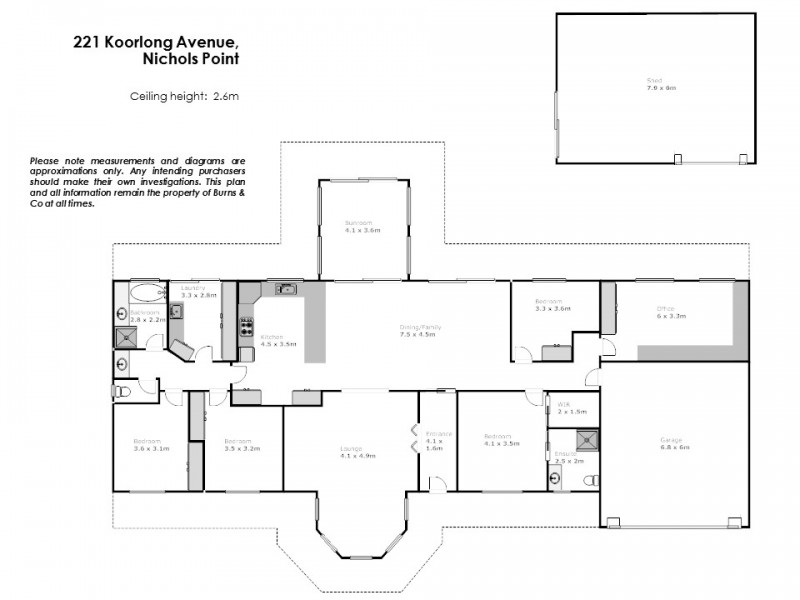 221 Koorlong Avenue, Nichols Point VIC 3501 Floorplan