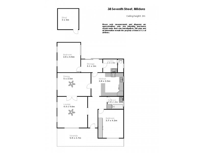 38 Seventh Street, Mildura VIC 3500 Floorplan
