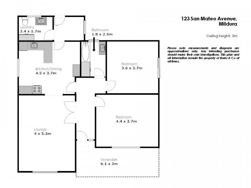 123 San Mateo Avenue, Mildura VIC 3500 Floorplan