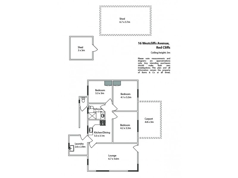 16 Westcliffs Avenue, Red Cliffs VIC 3496 Floorplan
