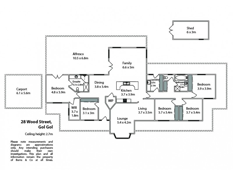 28 Wood Street, Gol Gol NSW 2738 Floorplan
