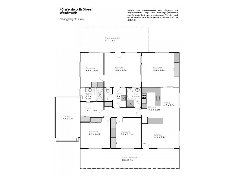 45 and 47 Wentworth Street, Wentworth NSW 2648 Floorplan
