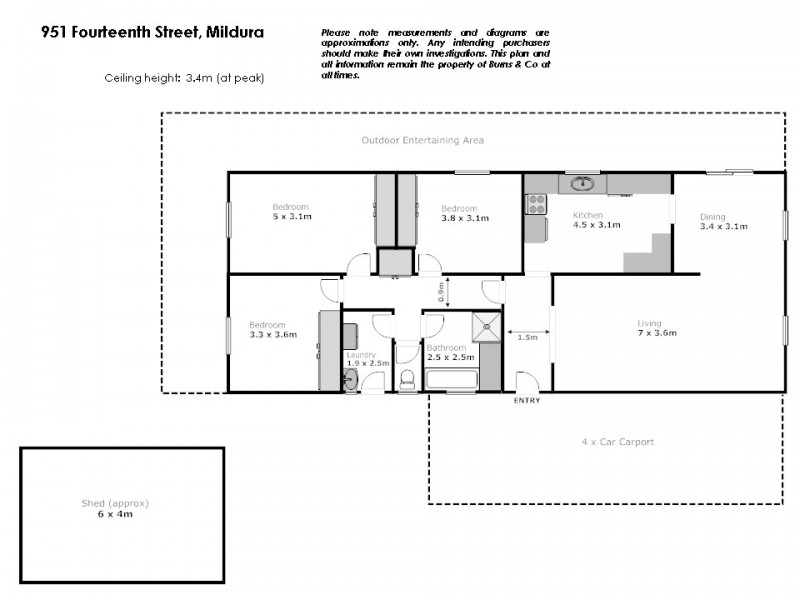 951 Fourteenth Street, Mildura VIC 3500 Floorplan
