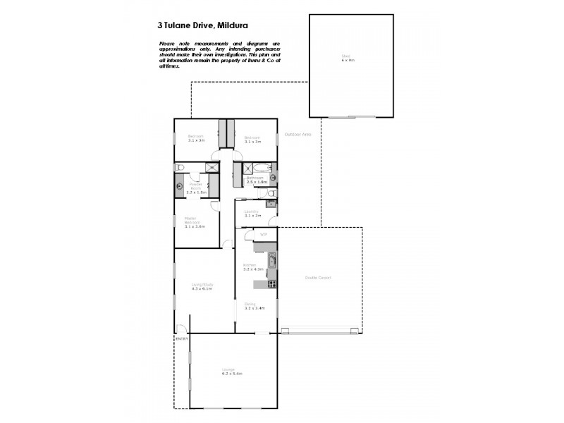 3 Tulane Drive, Mildura VIC 3500 Floorplan