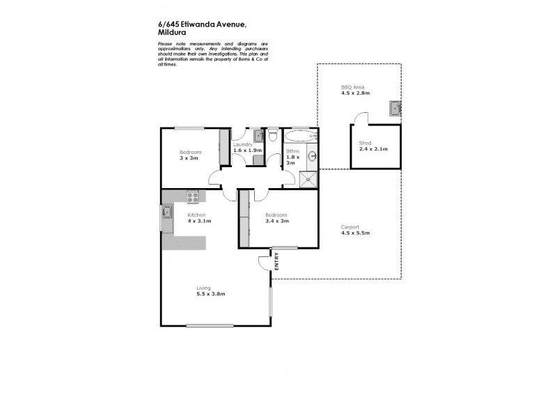 6/645 Etiwanda Avenue, Mildura VIC 3500 Floorplan
