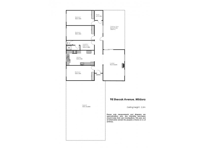 98 Sheoak Avenue, Mildura VIC 3500 Floorplan