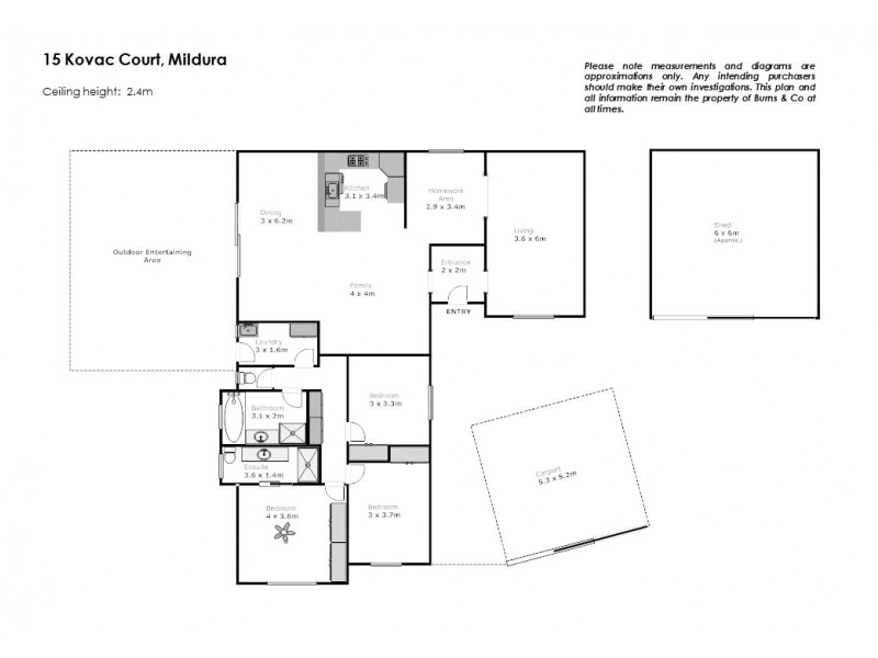 15 Kovac Court, Mildura VIC 3500 Floorplan