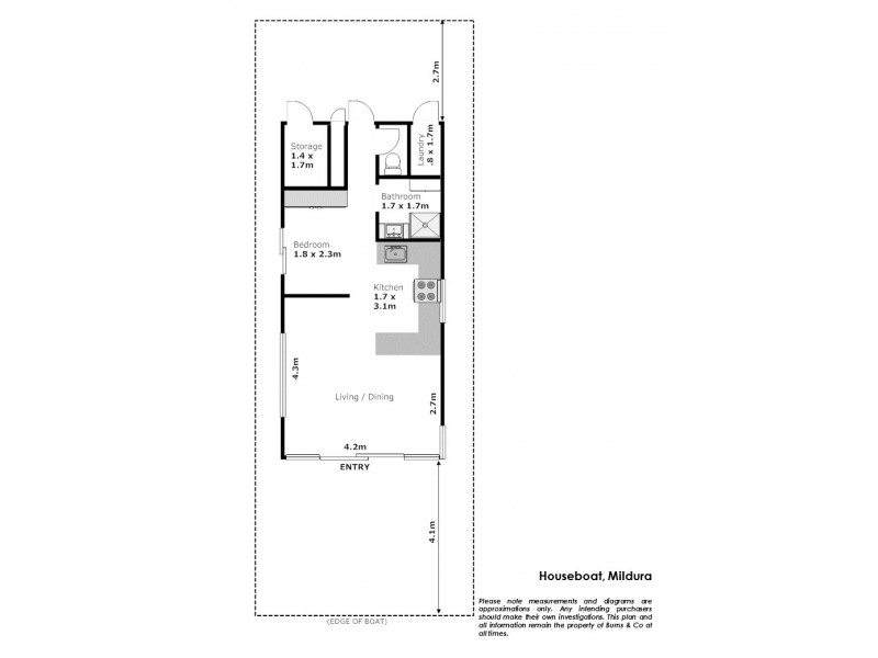 0 Houseboat, Mildura VIC 3500 Floorplan