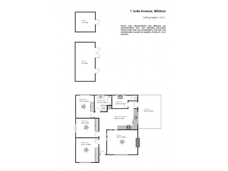 1 Jude Avenue, Mildura VIC 3500 Floorplan
