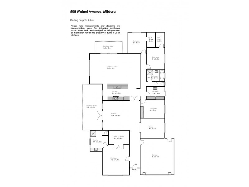 508 Walnut Avenue, Mildura VIC 3500 Floorplan
